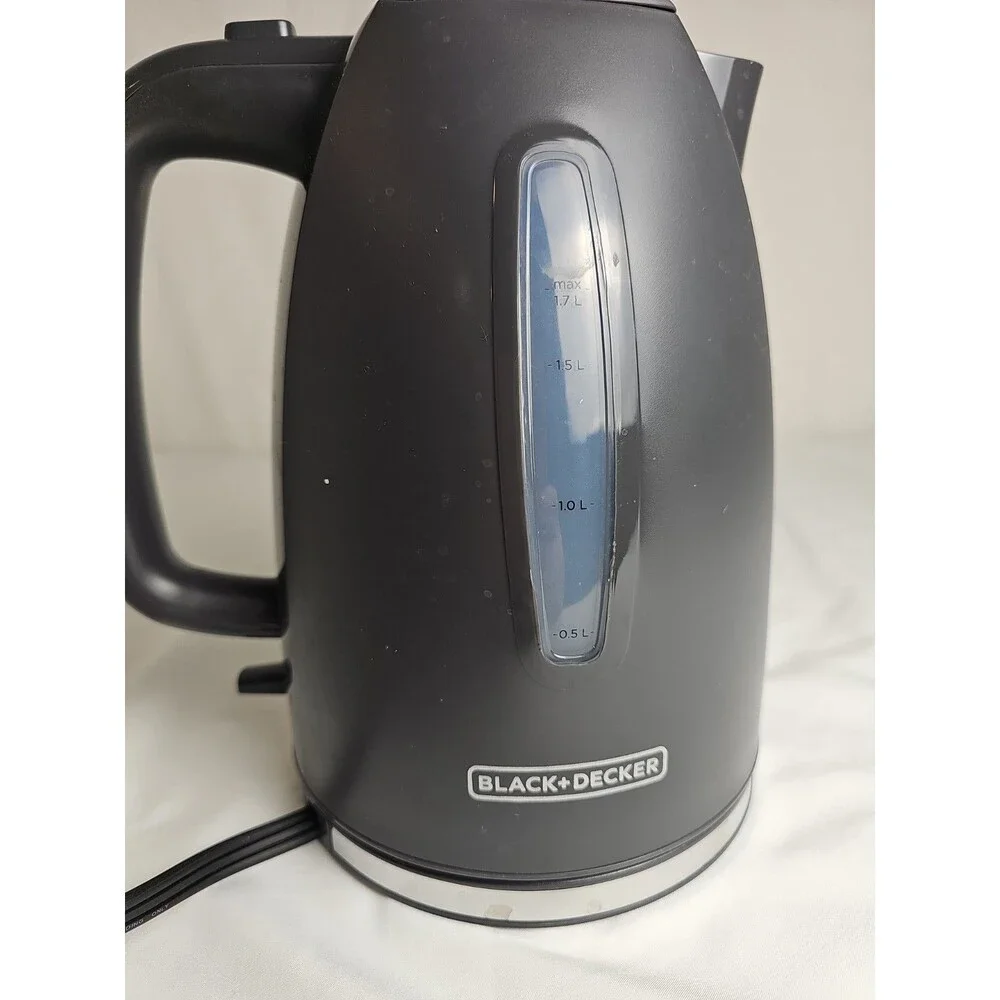 Black+Decker 1.7L Electric Cordless Water Kettle Black w/ Base Tested Works